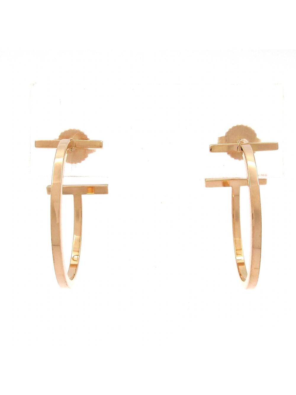 Tiffany&Co. T Wire Hoop Earrings Medium #346127T21B